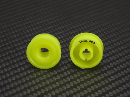 PN Racing 2WD Machine Cut Delrin Formula Flanged Wheel 8.5mm x 19mm +.5 Offset Yellow