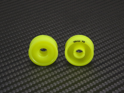 PN Racing 2WD Machine Cut Delrin Formula Flanged Wheel 8.5mm x 20mm +0 Offset Yellow