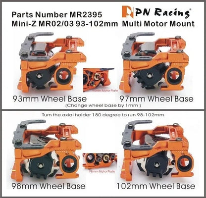 PN Racing 93-102mm Multi-Motor Mount/Pod