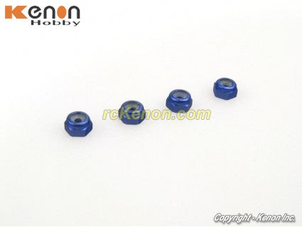 PN Racing Aluminum 2mm Wheel Nut Blue