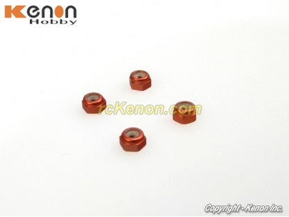 PN Racing Aluminum 2mm Wheel Nut Orange