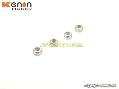 PN Racing Aluminum 2mm Wheel Nut Silver