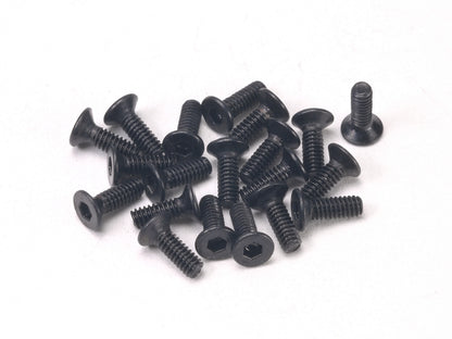 PN Racing M2x6 Hardened Carbon Steel Countersunk Machine Screw