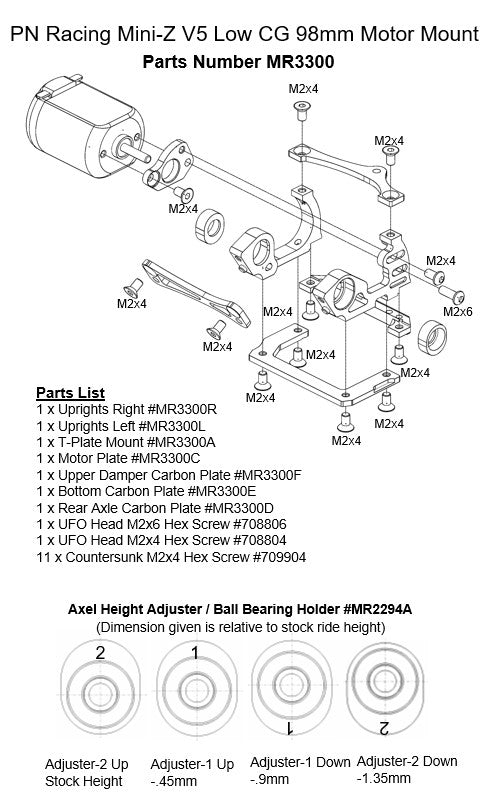 PN Racing V5 Motor Mount/Pod System