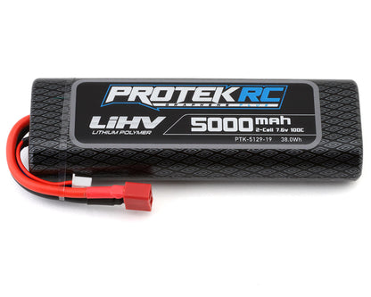 ProTek RC 2S 100C Round Stick Pack LiHV Battery (7.6V/5000mAh) w/ T-Style Connector