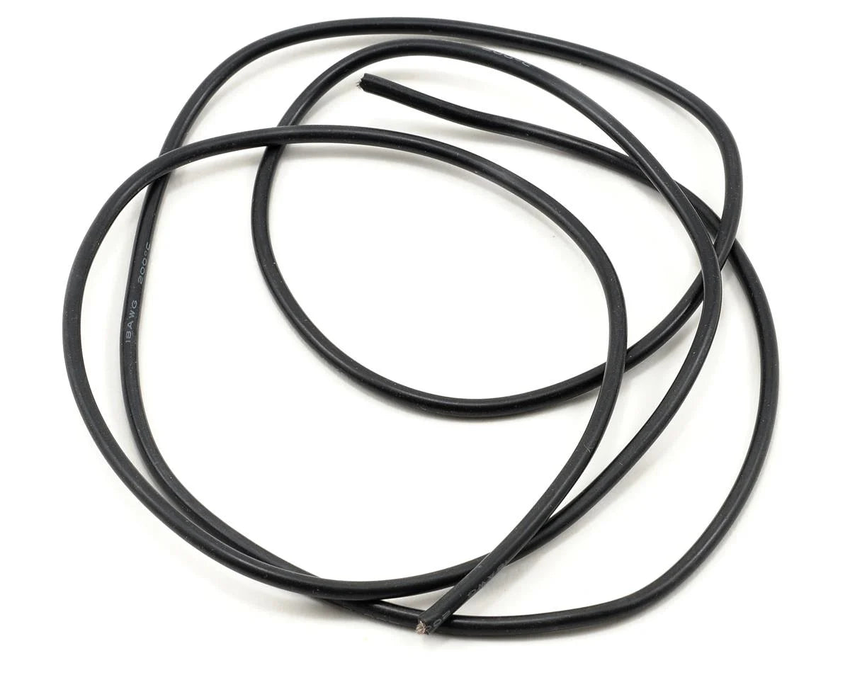 ProTek RC Silicone 18AWG Wire (Black) (1m)
