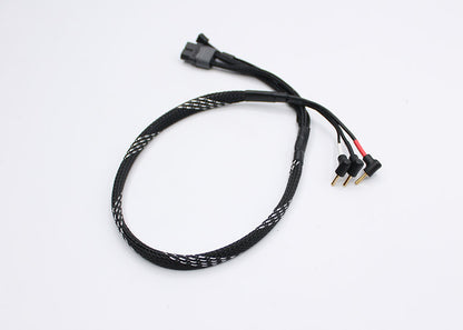 Reflex Racing 2mm Bullet Charging Cable (Black and Silver)