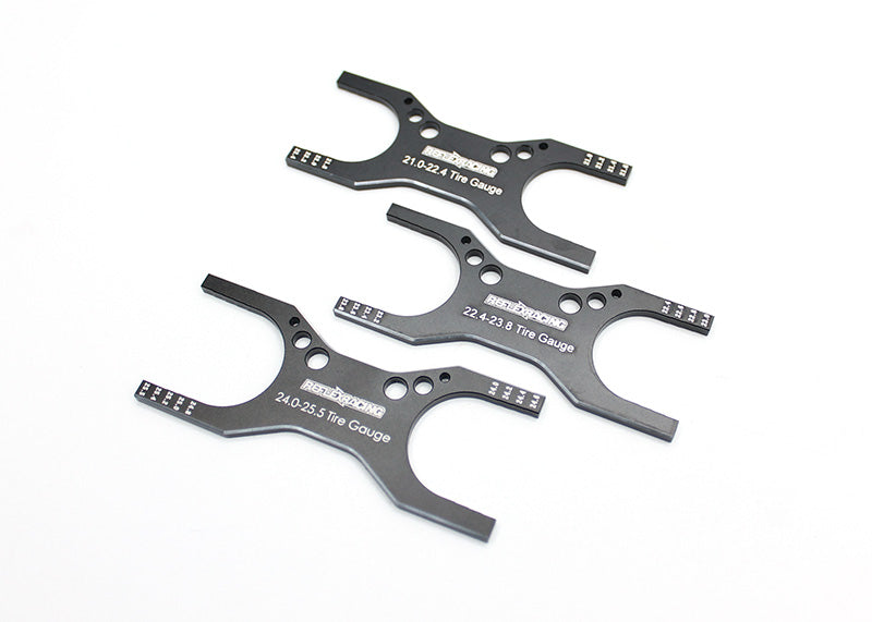 Reflex Racing Aluminum Tire Gauge Set (3 pcs) 21.0mm - 25.5mm