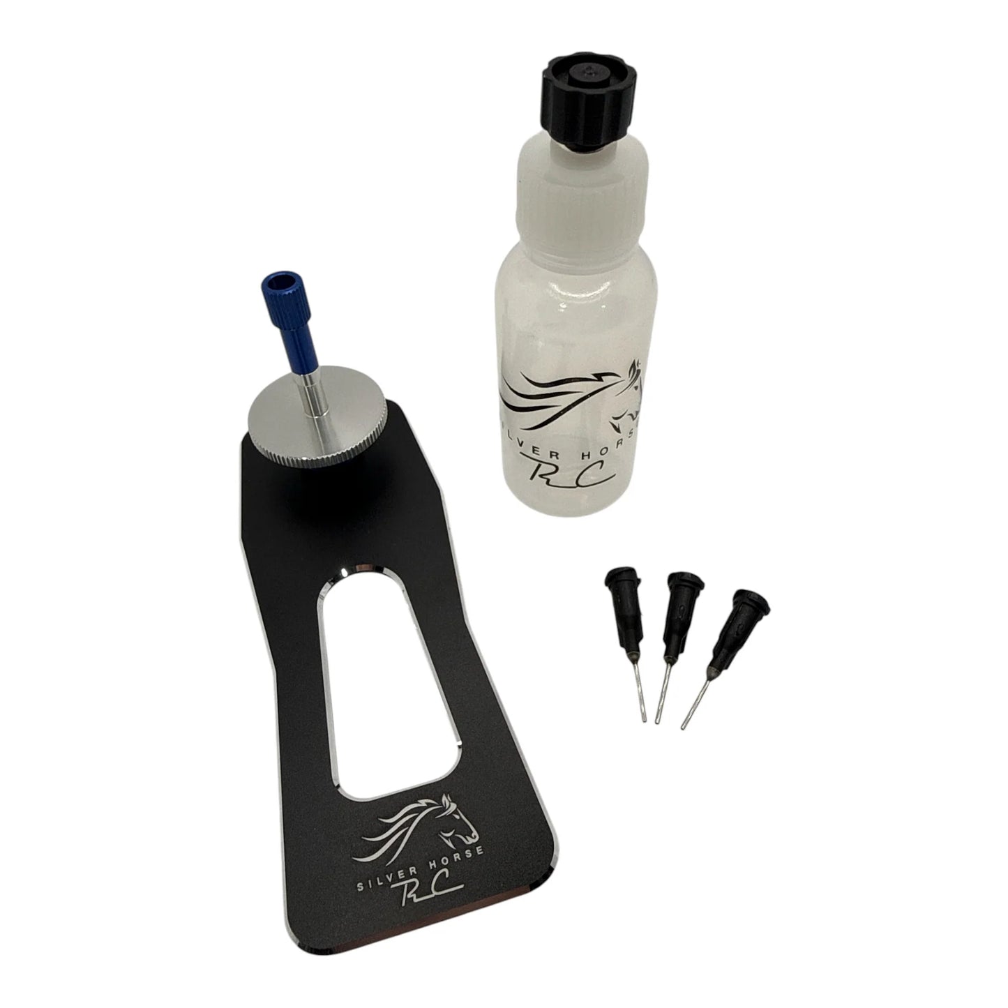 Silver Horse RC Blacksmith Tire Glue Jig Blue