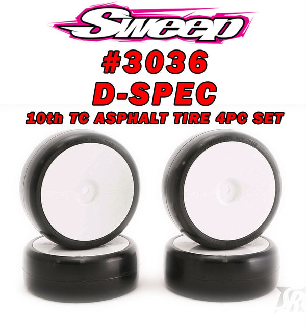 Sweep Racing D36 D-Spec Asphalt Tire Dish Wheel – P1 Mini RC Shop