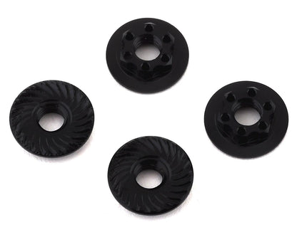 Team Associated FT M4 Low Profile Black Wheel Nuts (4 pcs)