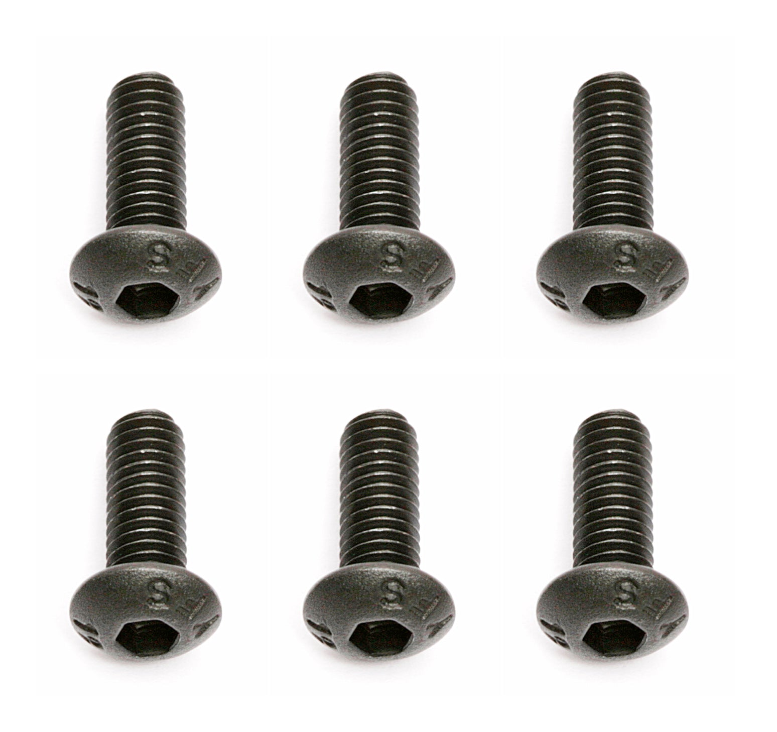 Team Associated M3x.5x8mm Button Head Hex Screws (6 pcs)