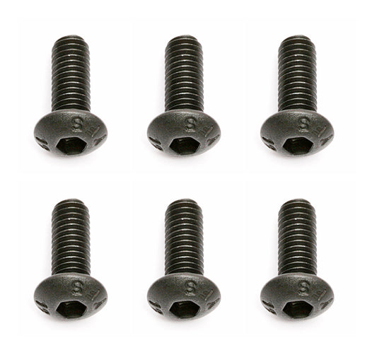 Team Associated M3x.5x8mm Button Head Hex Screws (6 pcs)