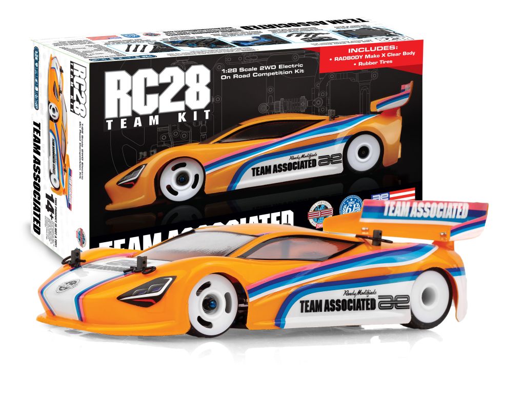 Team Associated RC28R Team Kit with Radbody Mako X and Tires