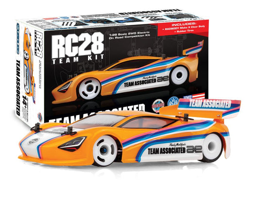 Team Associated RC28R Team Kit with Radbody Mako X and Tires