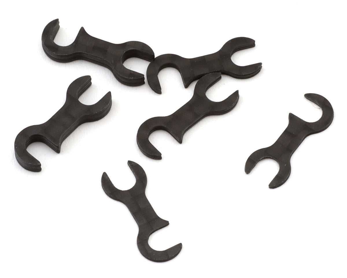 Team Associated TC8 FT Carbon Fiber Steering Block Mount Shims (6 pcs)