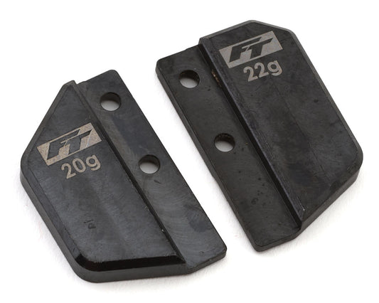 Team Associated TC8 FT Steel Front and Rear Battery Weight Set (42g)