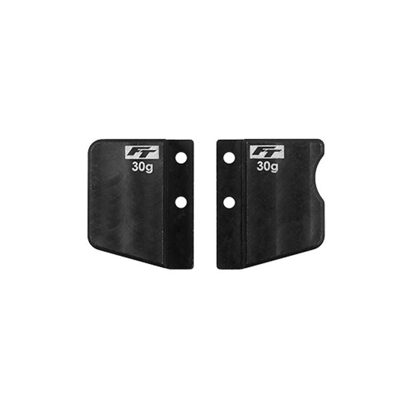 Team Associated TC8 FT Steel Front and Rear Battery Weight Set (60g)